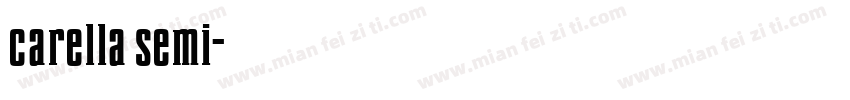 carella semi字体转换